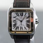 Cartier Santos 100 W20072X7 (2005) - White dial 41 mm Steel case (7/8)