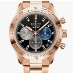 Zenith Chronomaster Sport 18.3101.3600/21.M3100 (2024) - Zwart wijzerplaat 41mm Roségoud (1/1)