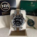 Rolex GMT-Master II 126713GRNR (2023) - Zwart wijzerplaat 40mm Goud/Staal (1/3)