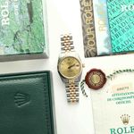 Rolex Datejust 31 68273 (1990) - Champagne wijzerplaat 31mm Goud/Staal (8/8)