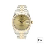 Rolex Datejust 31 68273 (1990) - Champagne wijzerplaat 31mm Goud/Staal (3/8)