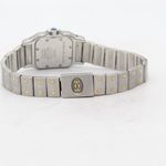 Cartier Santos Galbée 1057930 (1990) - Wit wijzerplaat 35mm Goud/Staal (5/8)