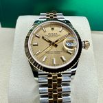 Rolex Datejust 31 278273 (2025) - White dial 37 mm Gold/Steel case (2/8)