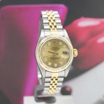 Rolex Lady-Datejust 69173 (1997) - Champagne dial 26 mm Gold/Steel case (7/8)