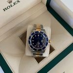 Rolex Submariner Date 16613 (1989) - Blue dial 40 mm Gold/Steel case (4/5)