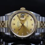 Rolex Datejust 36 16233 (1994) - Diamond dial 36 mm Gold/Steel case (1/6)