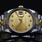 Rolex Datejust 36 16233 (1994) - Diamond dial 36 mm Gold/Steel case (2/6)