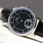 IWC Portuguese Hand-Wound IW544501 (Unknown (random serial)) - Black dial 44 mm Steel case (5/8)