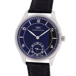 IWC Portuguese Hand-Wound IW544501 (Unknown (random serial)) - Black dial 44 mm Steel case (1/8)