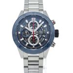 TAG Heuer Carrera Calibre HEUER 01 CAR201T.BA0766 (2020) - Transparent dial 43 mm Steel case (1/6)