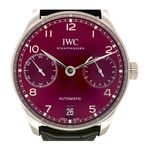 IWC Portuguese Automatic IW500714 (2022) - Rood wijzerplaat 42mm Staal (1/8)