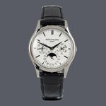 Patek Philippe Perpetual Calendar 5140G-001 (2007) - Zwart wijzerplaat 37mm Witgoud (1/1)