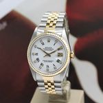 Rolex Datejust 36 16233 (1992) - White dial 36 mm Gold/Steel case (8/8)