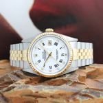 Rolex Datejust 36 16233 (1992) - White dial 36 mm Gold/Steel case (1/8)