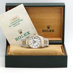 Rolex Datejust 36 16233 (1992) - White dial 36 mm Gold/Steel case (5/8)