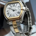 Cartier Roadster 2675 (2008) - White dial 31 mm Gold/Steel case (4/5)