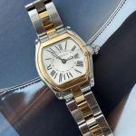 Cartier Roadster 2675 (2008) - White dial 31 mm Gold/Steel case (2/5)