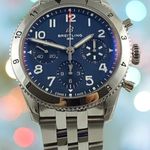 Breitling Classic AVI A233801A1C1A1 (2024) - Blauw wijzerplaat 42mm Staal (1/8)