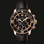 Blancpain Fifty Fathoms 5085F-3630-52A (2022) - Black dial 45 mm Rose Gold case (1/1)