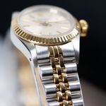 Rolex Oyster Perpetual 67193 (1989) - Silver dial 26 mm Gold/Steel case (5/8)