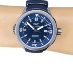 IWC Aquatimer Automatic IW328801 (2024) - Blauw wijzerplaat 42mm Staal (1/8)