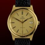 Omega Genève 166.0168 (1974) - Gold dial 36 mm Gold/Steel case (1/8)