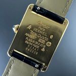 Cartier Tank Vermeil 590005 (1990) - Wit wijzerplaat 23mm Staal (3/8)