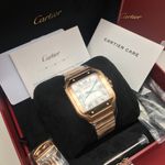 Cartier Santos WGSA0018 (2025) - Zilver wijzerplaat 40mm Roségoud (2/6)
