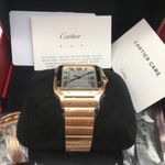 Cartier Santos WGSA0018 (2025) - Zilver wijzerplaat 40mm Roségoud (4/6)