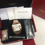 Cartier Santos WGSA0018 (2025) - Zilver wijzerplaat 40mm Roségoud (3/6)