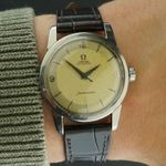 Omega Seamaster 2846 (1956) - Champagne wijzerplaat 34mm Staal (2/8)