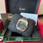 Cartier Santos WSSA0061 (2025) - Groen wijzerplaat 35mm Staal (3/8)