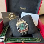 Cartier Santos WSSA0061 (2025) - Groen wijzerplaat 35mm Staal (2/8)