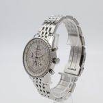 Breitling Montbrillant Datora A41370 (2019) - Silver dial 38 mm Steel case (2/8)