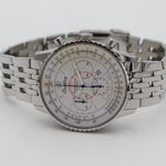 Breitling Montbrillant Datora A41370 (2019) - Silver dial 38 mm Steel case (4/8)