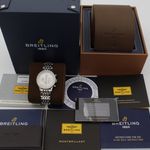 Breitling Montbrillant Datora A41370 (2019) - Silver dial 38 mm Steel case (8/8)