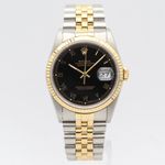 Rolex Datejust 36 16233 (1989) - Black dial 36 mm Gold/Steel case (1/8)