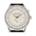 NOMOS Zürich Weltzeit 805 (2022) - Wit wijzerplaat 40mm Staal (1/8)