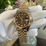 Rolex Datejust 41 126301G (2025) - Black dial 41 mm Gold/Steel case (3/8)
