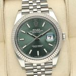 Rolex Datejust 41 126334 (2025) - Green dial 41 mm Steel case (1/8)