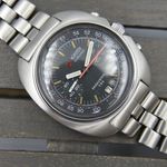 Roamer Vintage 70s vintage watch mens Roamer Pasadena 734 ref 734-9120.608 chrono valjoux 7734 serviced (1970) - Black dial 43 mm Steel case (1/8)
