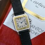 Cartier Santos 2961 (1997) - Silver dial 29 mm Gold/Steel case (1/6)