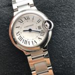 Cartier Ballon Bleu 28mm W69010Z4 (2022) - Zilver wijzerplaat 28mm Staal (4/4)