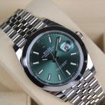 Rolex Datejust 41 126300 (2024) - Groen wijzerplaat 41mm Staal (1/8)