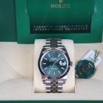 Rolex Datejust 41 126300 (2024) - Groen wijzerplaat 41mm Staal (7/8)