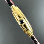 Cartier Vendome 78090 (1970) - Wit wijzerplaat 33mm Geelgoud (5/8)