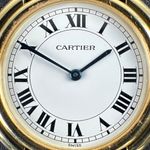 Cartier Vendome 78090 (1970) - Wit wijzerplaat 33mm Geelgoud (8/8)