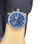 IWC Aquatimer Chronograph IW376806 (2024) - Blauw wijzerplaat 44mm Staal (2/8)