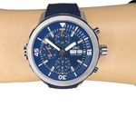 IWC Aquatimer Chronograph IW376806 (2024) - Blauw wijzerplaat 44mm Staal (1/8)