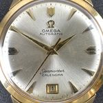 Omega Seamaster 2627 SC (1950) - White dial 34 mm Yellow Gold case (8/8)